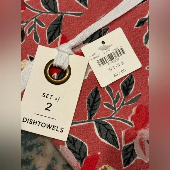 Set of Two Anthropologie Kitchen Dish Towels - Brand New - Picture 2 of 5